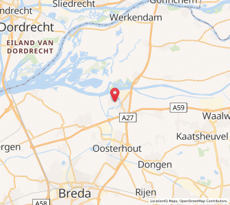 Map of Geertruidenberg, North Brabant