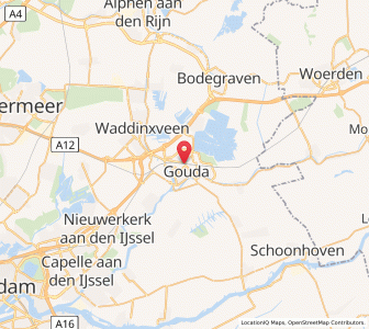 Map of Gouda, South Holland