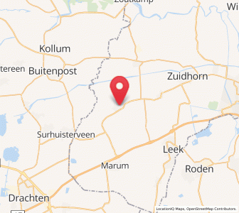 Map of Grootegast, Groningen