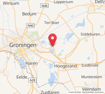 Map of Harkstede, Groningen