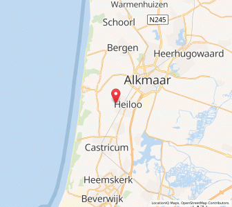 Map of Heiloo, North Holland