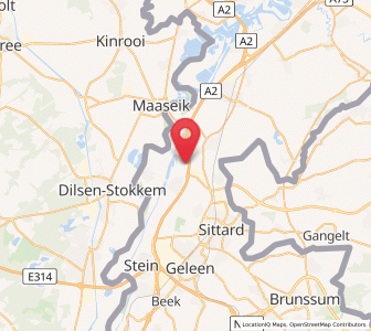 Map of Holtum, Limburg