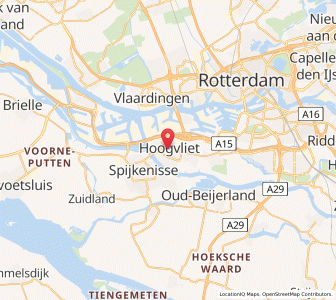 Map of Hoogvliet, South Holland