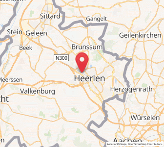 Map of Husken, Limburg