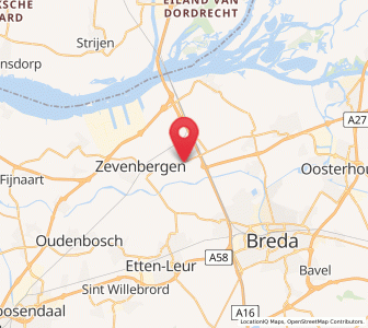 Map of Langeweg, North Brabant