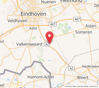 Map of Leende, North Brabant