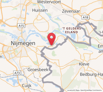 Map of Leuth, Gelderland