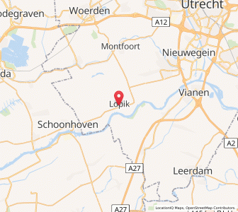Map of Lopik, Utrecht
