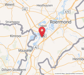 Map of Maasbracht, Limburg