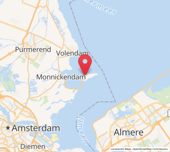 Map of Marken, North Holland