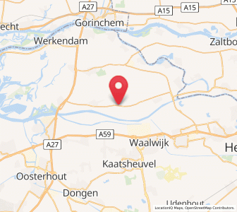 Map of Meeuwen, North Brabant