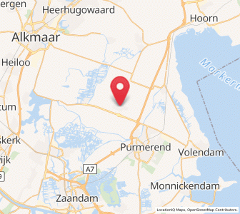 Map of Middenbeemster, North Holland