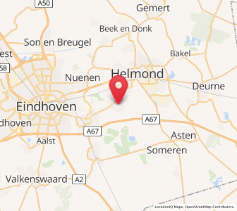 Map of Mierlo, North Brabant