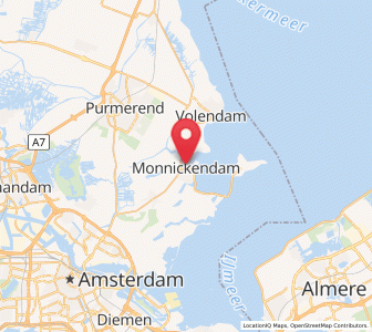 Map of Monnickendam, North Holland