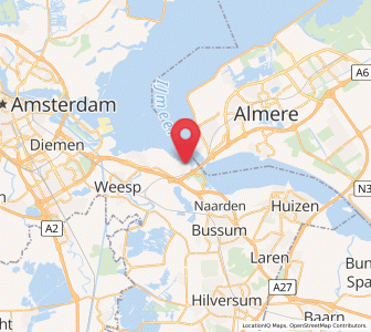 Map of Muiderberg, North Holland