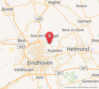 Map of Nederwetten, North Brabant