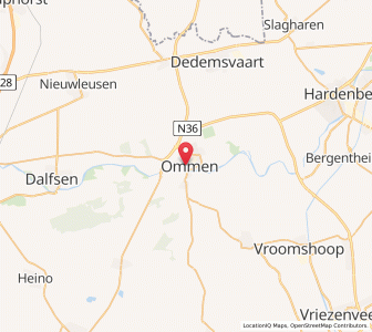 Map of Ommen, Overijssel