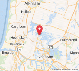 Map of Oostknollendam, North Holland