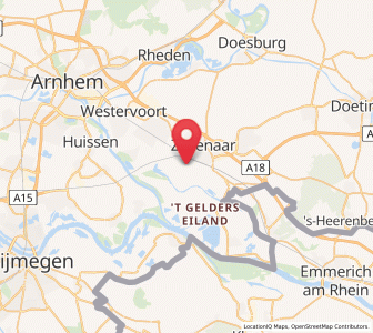 Map of Ooy, Gelderland