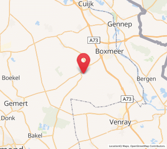 Map of Oploo, North Brabant