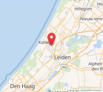Map of Rijnsburg, South Holland