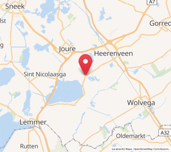 Map of Rotsterhaule, Friesland
