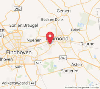 Map of Schutsboom, North Brabant