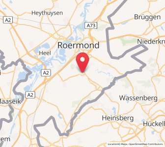 Map of Sint Odiliënberg, Limburg