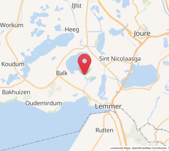 Map of Sloten, Friesland