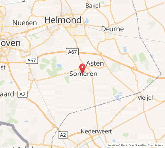 Map of Someren, North Brabant