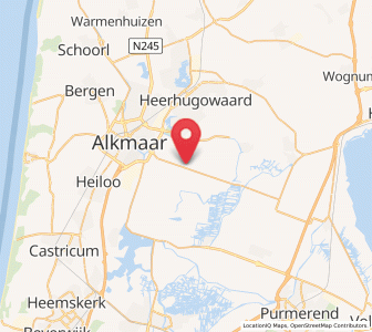 Map of Stompetoren, North Holland