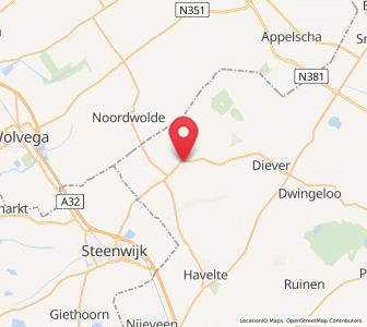 Map of Vledder, Drenthe