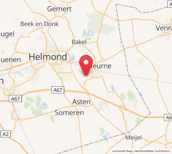 Map of Vlierden, North Brabant