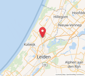 Map of Voorhout, South Holland