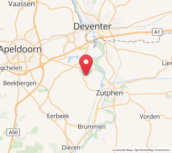 Map of Voorst, Gelderland