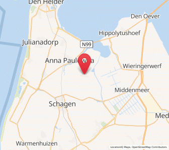 Map of Wieringerwaard, North Holland