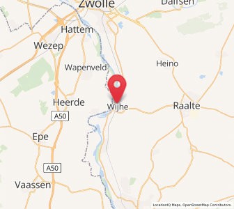 Map of Wijhe, Overijssel