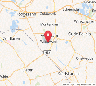 Map of Wildervank, Groningen