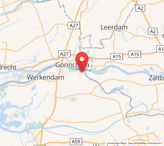 Map of Woudrichem, North Brabant