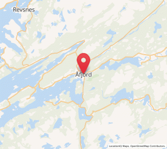 Map of Åfjord, Trøndelag