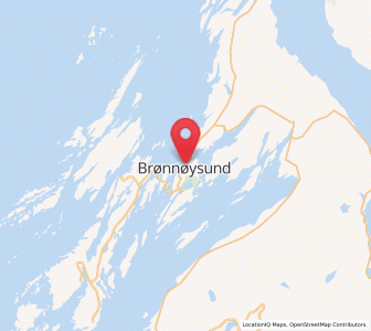 Map of Brønnøysund, Nordland