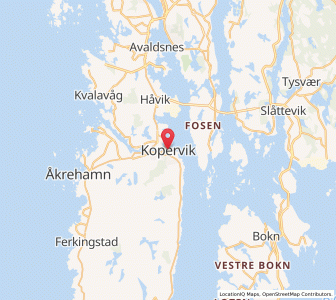 Map of Kopervik, Rogaland