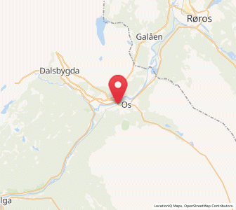 Map of Os i Østerdalen, Innlandet