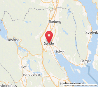Map of Sande, Vestfold og Telemark