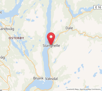 Map of Stanghelle, Vestland