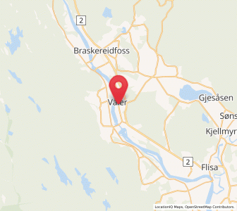 Map of Våler, Innlandet