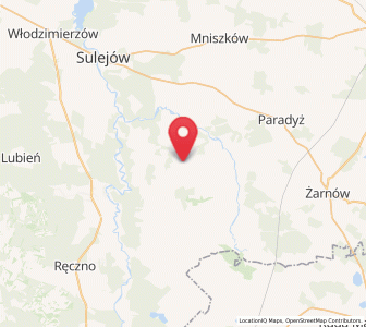 Map of Aleksandrów, Łódź Voivodeship