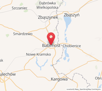 Map of Bomst, Lubusz