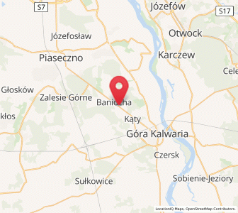Map of Baniocha, Mazovia