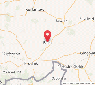 Map of Zülz, Opole Voivodeship
